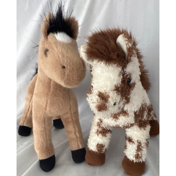 2 Douglas Plush Horse Pony Stuffed Animal Duo - Picture 2 of 5